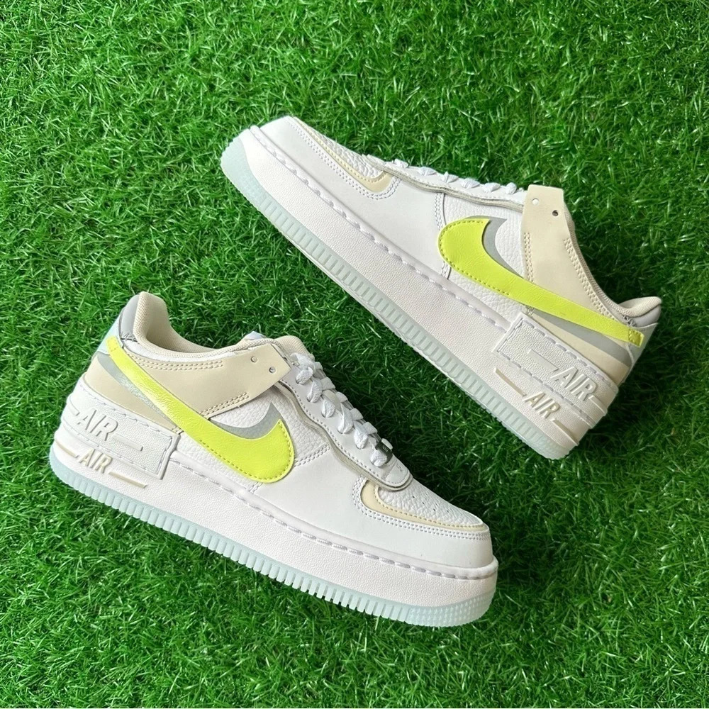 Nike Air Force 1 Shadow AF1 Lemon Twist - Picture 5 of 7